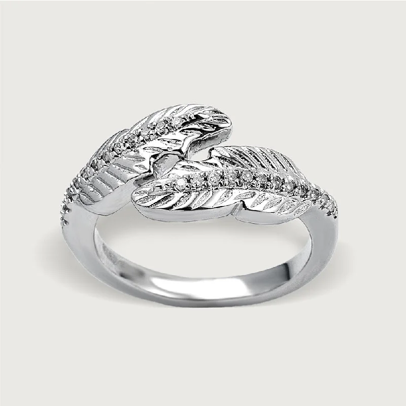 Ocean Plume Diamond Ring