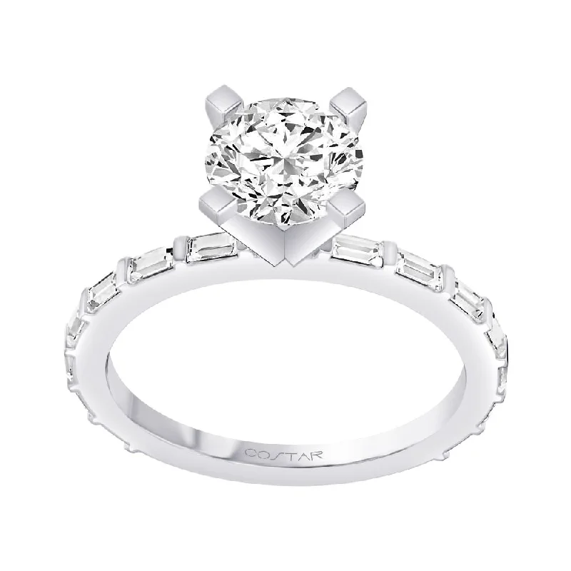 Baguette Diamond Engagement Ring