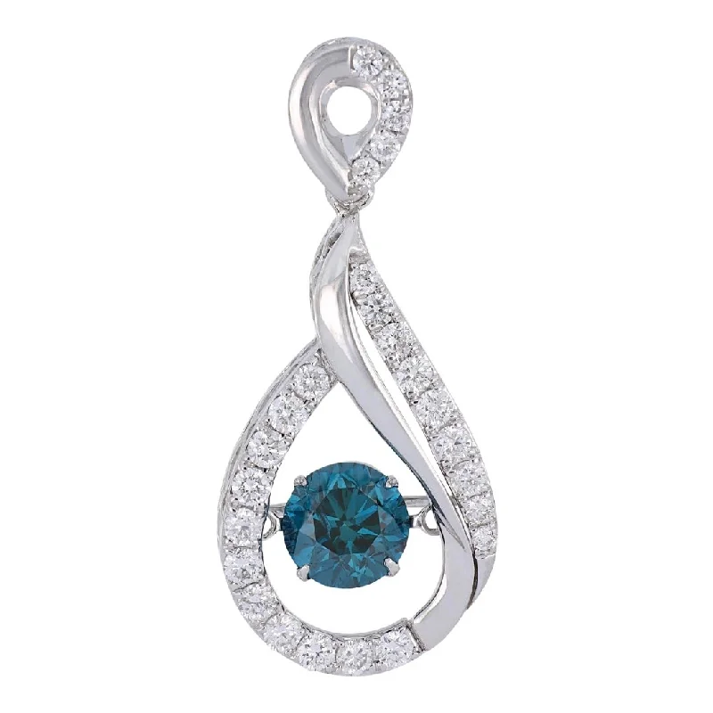 Blue Diamond Pendant (Blue Diamond 1.27 cts. White Diamond 0.49 cts.)