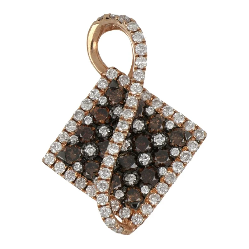 Brown Diamond Pendant (Brown Diamond 0.66 cts. White Diamond 0.5 cts.)