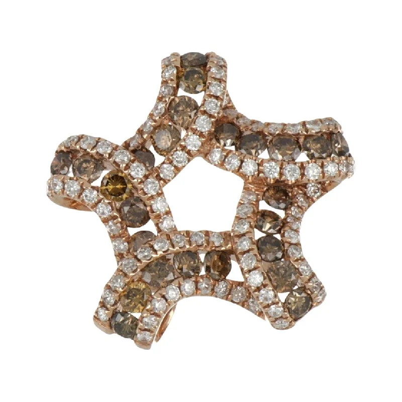 Brown Diamond Pendant (Brown Diamond 1.08 cts. White Diamond 0.48 cts.)