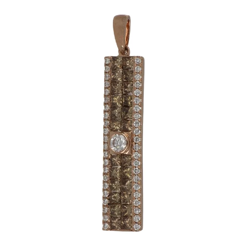 Brown Diamond Pendant (Brown Diamond 1.6 cts. White Diamond 0.44 cts.)