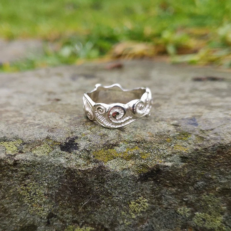 Celtic Spirals Wedding Ring