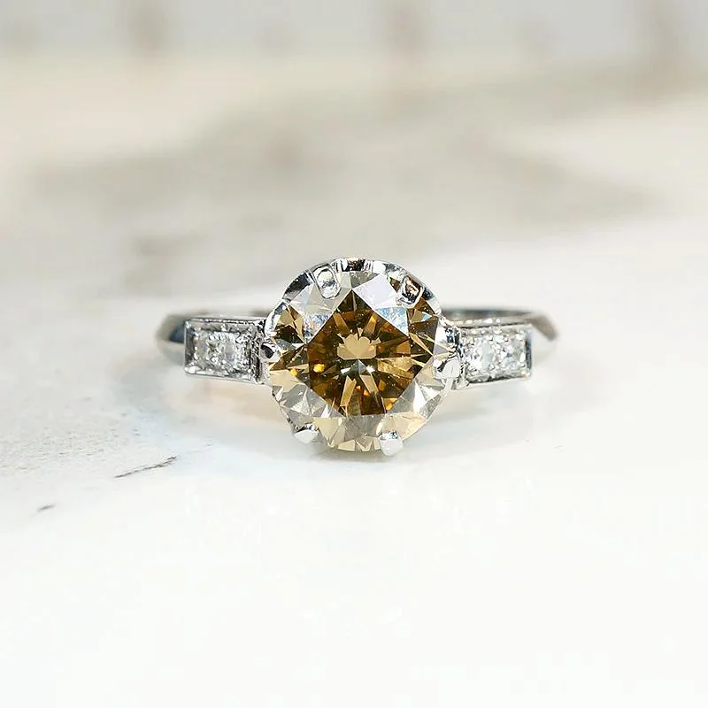 Dazzling 2.07ct Fancy Diamond Engagement Ring