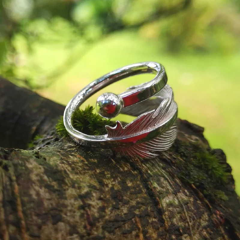 Earth Angel Feather Ring