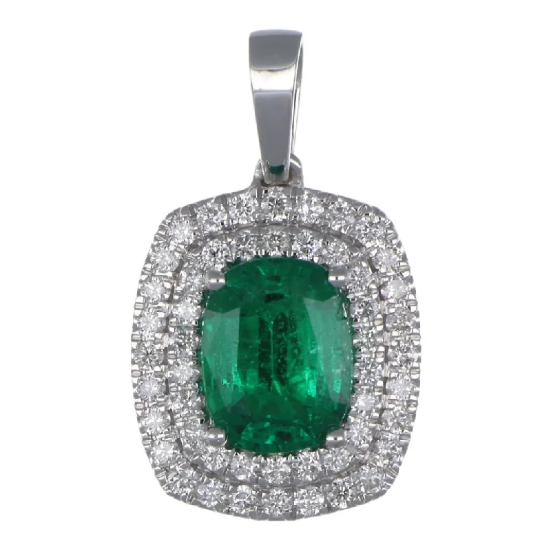 Emerald Pendant (Emerald 1.8 cts. White Diamond 0.51 cts.)