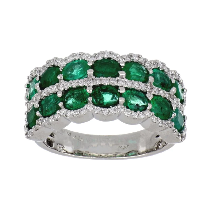 Emerald Ring (Emerald 2.04 cts. White Diamond 0.47 cts.)