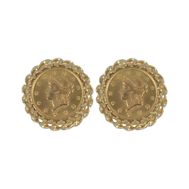 Gold Coin Earrings