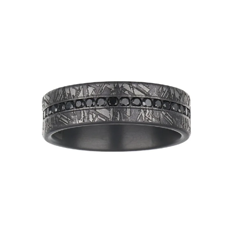 Grey Tantalum Men's Ring