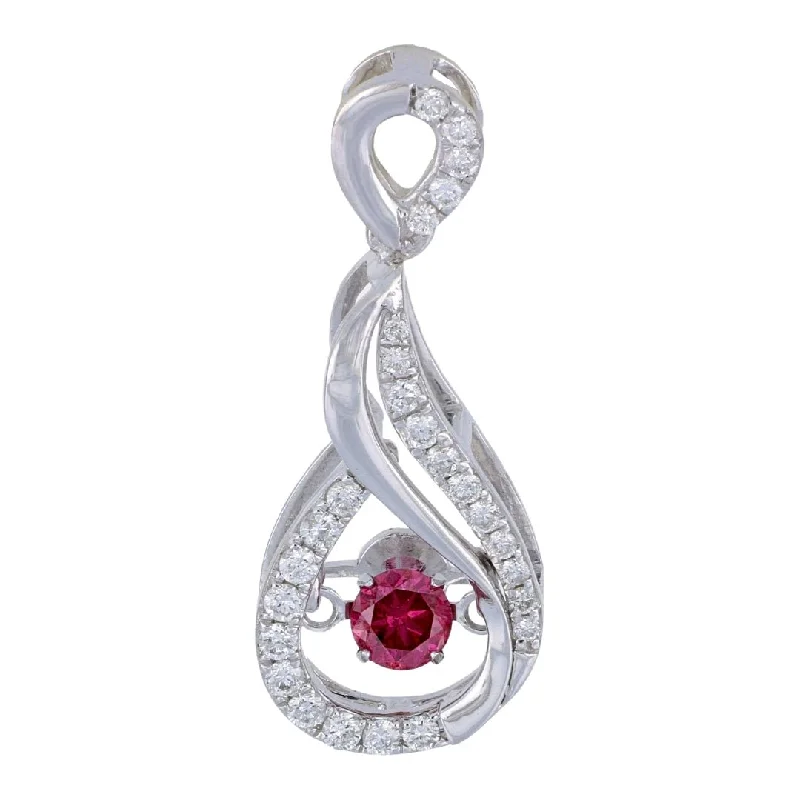 Purple Diamond Pendant (Purple Diamond 0.22 cts. White Diamond 0.21 cts.)