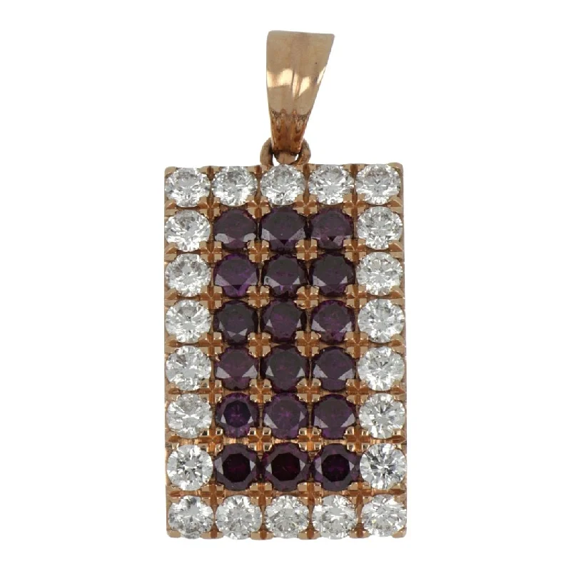 Purple Diamond Pendant (Purple Diamond 1.14 cts. White Diamond 1.27 cts.)