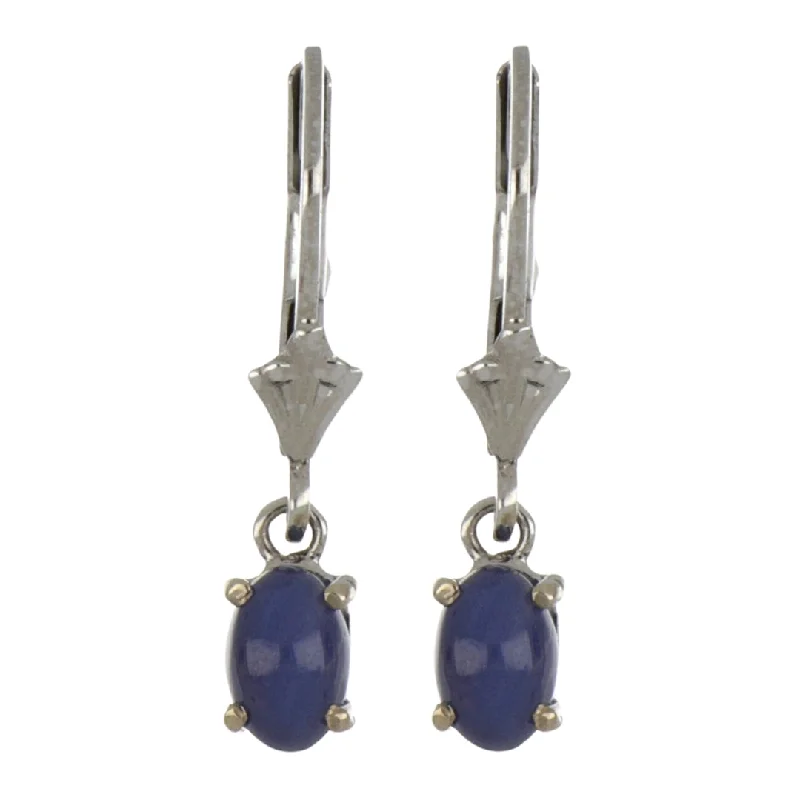 Star Sapphire Earrings (Sapphire 1.6 grams)