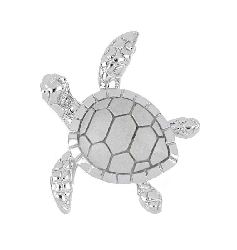 Sterling Silver Ladies Pendant Sea Turtle