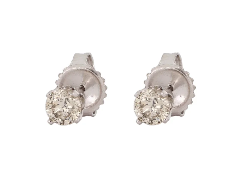 White Diamond Earrings (White Diamond 0.75 cts.)