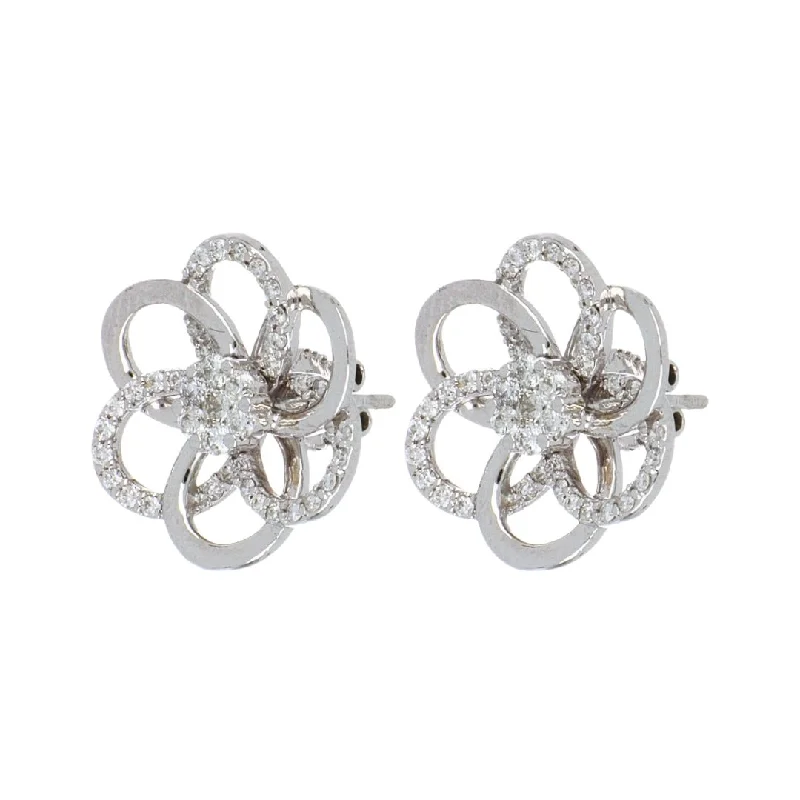 White Diamond Earrings (White Diamond 0.78 cts.)