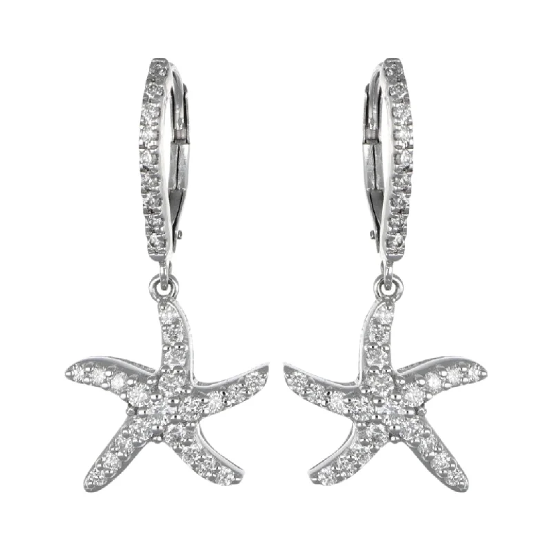 White Diamond Earrings (White Diamond 0.82 cts.)