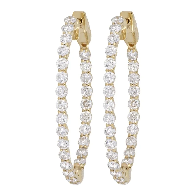 White Diamond Earrings (White Diamond 3.89 cts.)