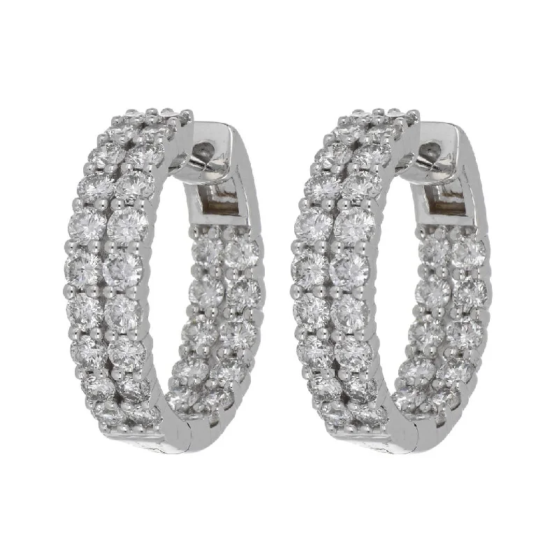 White Diamond Earrings (White Diamond 3 cts.)