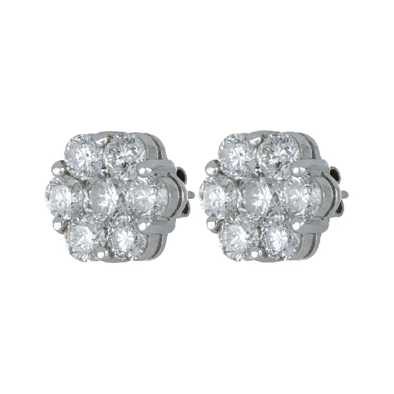 White Diamond Earrings (White Diamond 5.02 cts.)