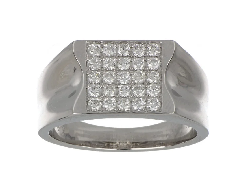 White Diamond Men's Ring (White Diamond 0.65 cts.)