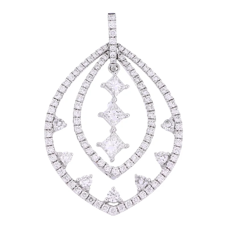 White Diamond Pendant (White Diamond 0.45 cts. White Diamond 0.66 cts.)