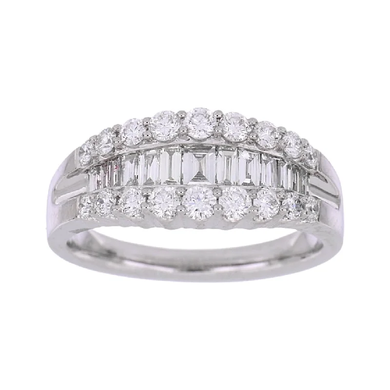 White Diamond Ring (White Diamond 0.6 cts. White Diamond 0.52 cts.)