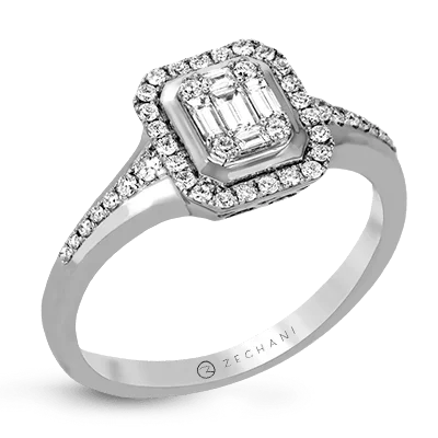 14k White Gold .36ct Diamond Engagement Ring