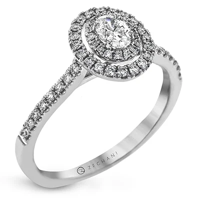 14k White Gold .55ct Diamond Engagement Ring