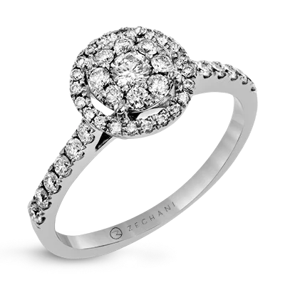 .57ct 14k White Gold Engagement Ring