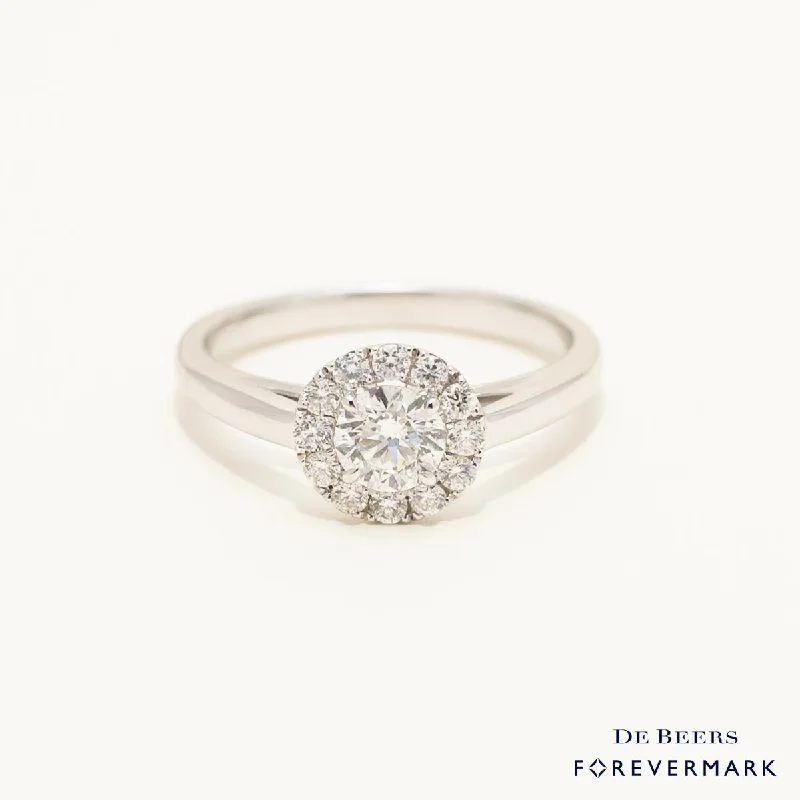 Forevermark Center of my Universe Diamond Halo Ring in 18kt White Gold (3/4ct tw)