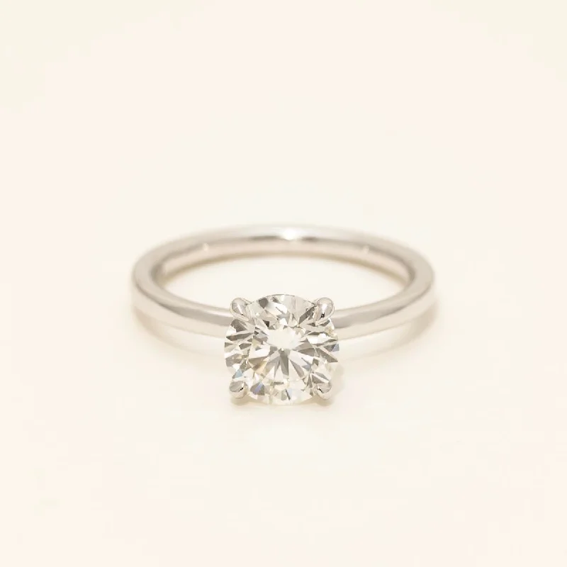 Diamond Solitaire Engagement Ring in 18kt White Gold (1 1/2ct)