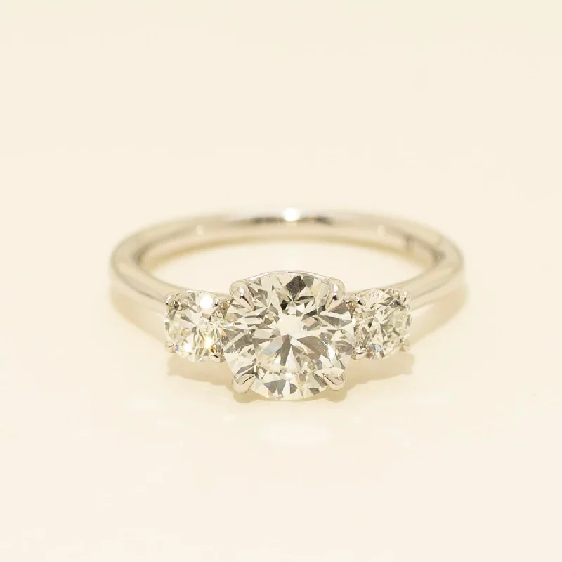 Diamond Three Stone Engagement Ring in 18kt White Gold (2ct tw)