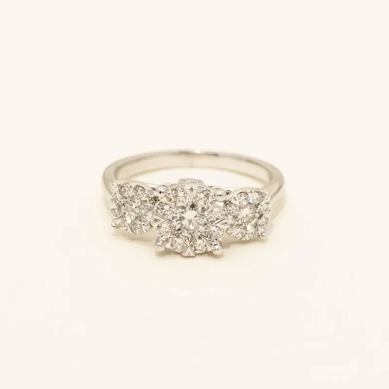 Estate Diamond Engagement Ring in 14kt White Gold (1ct tw)