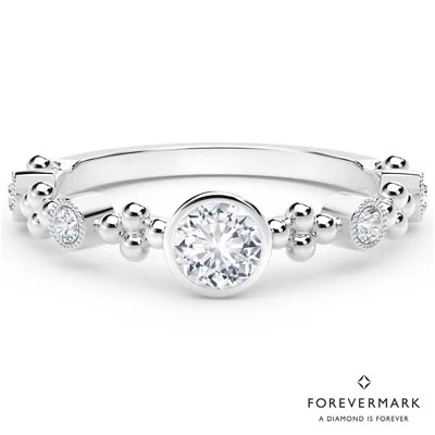 Forevermark Tribute Collection Feminine Diamond Ring in 18kt White Gold (1/3ct tw)