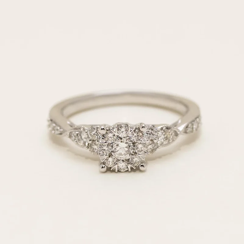 Lovebright Diamond Engagement Ring in 14kt White Gold (1/2ct tw)