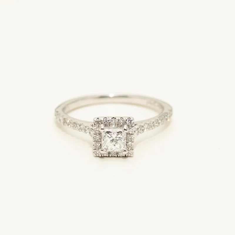 Princess Cut Diamond Engagement Ring in 14kt White Gold (3/4ct tw)