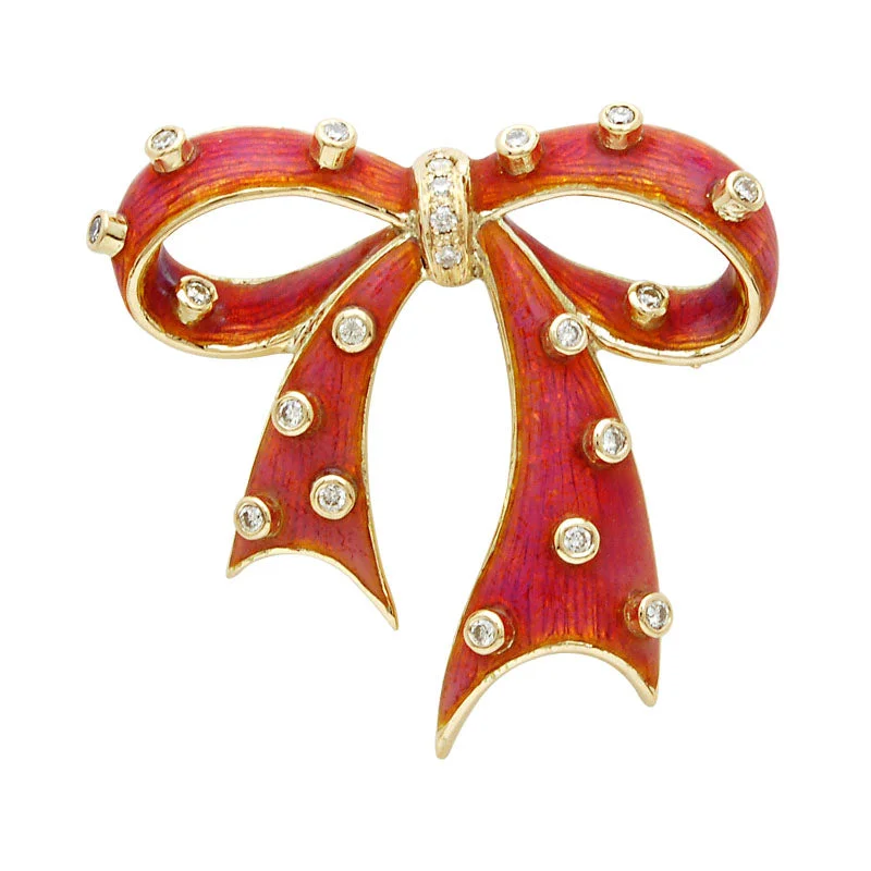 Brooch-Diamond (Enamel)