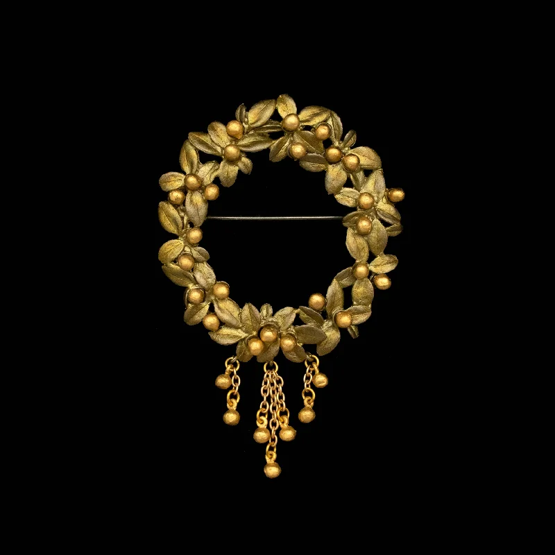 Brooch - Golden Myrtle Brooch