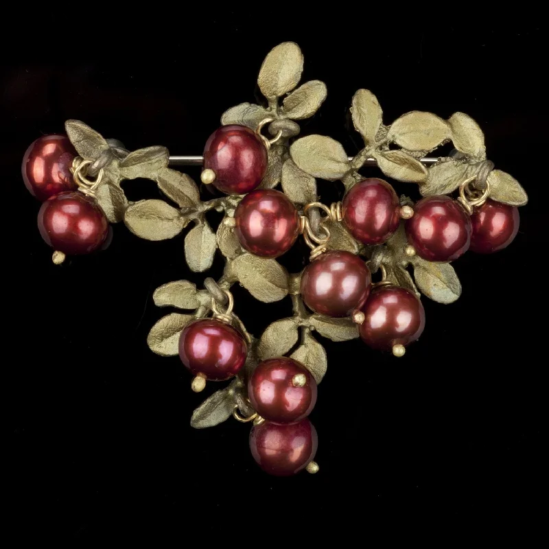 Cranberry Brooch