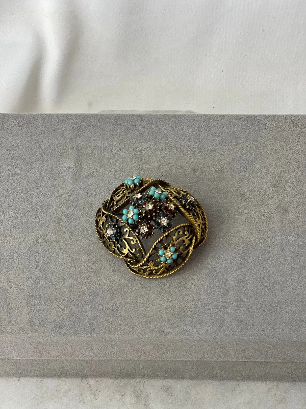 Estate Collection - Vintage BSK Floral Brooch