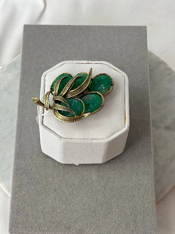 Estate Collection - Vintage Peking Glass Brooch