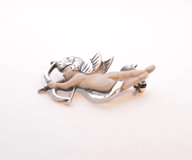 Sterling Silver Cupid Pin