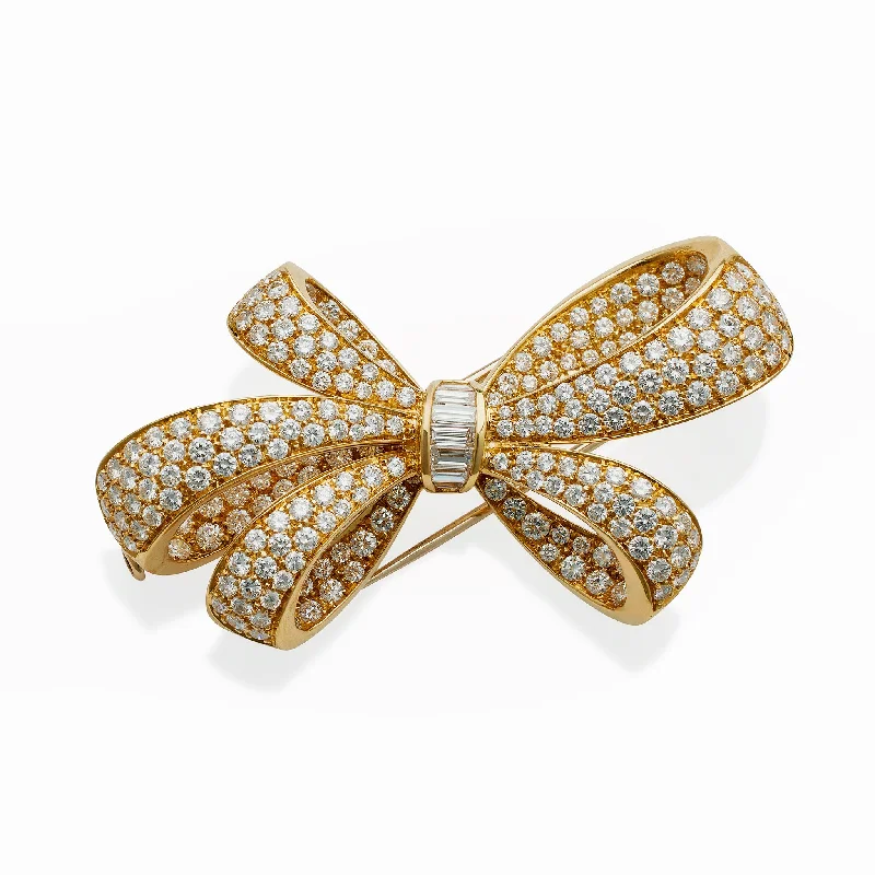 Tiffany & Co. Diamond Bow Brooch