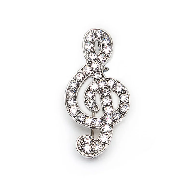 Treble Clef Brooch